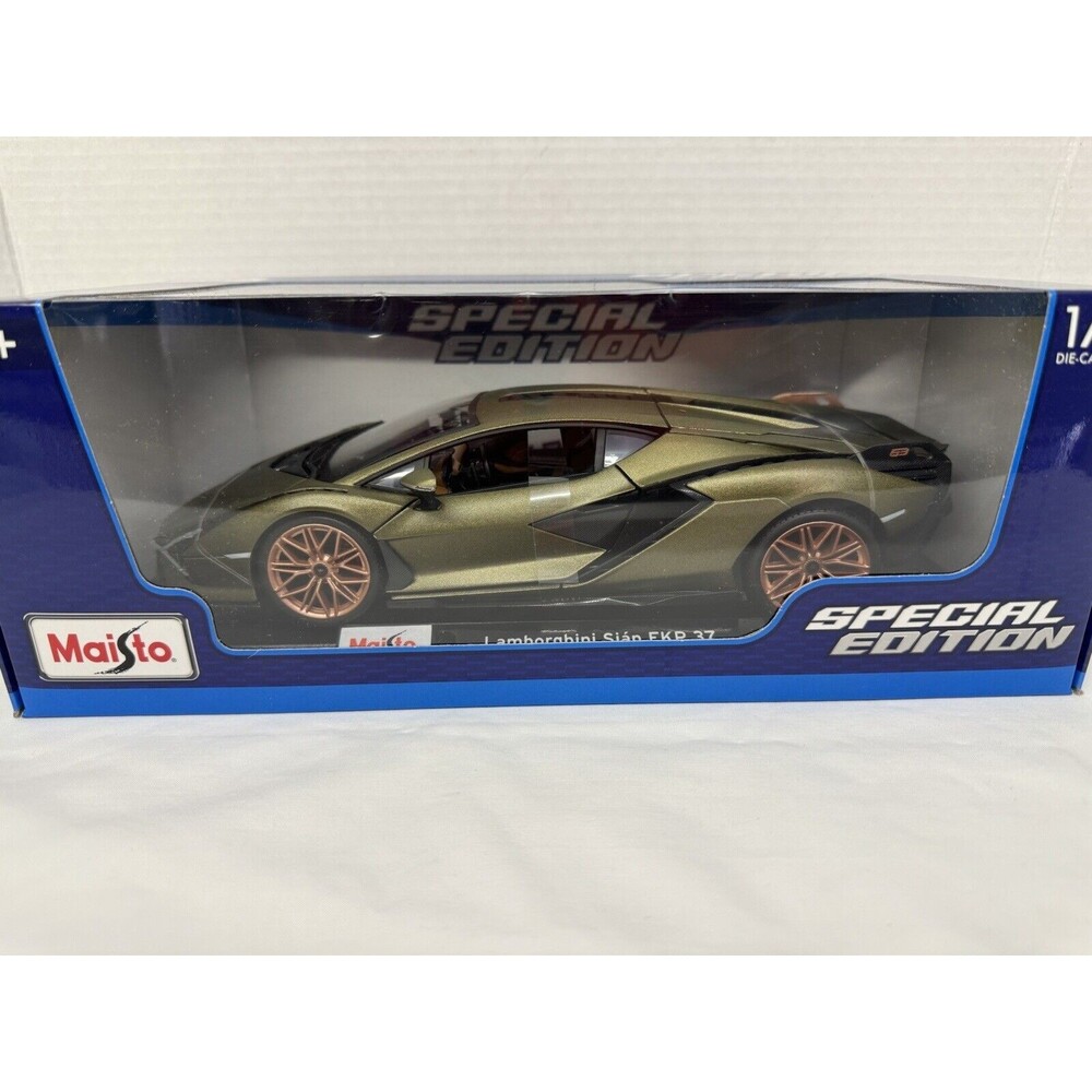 Maisto Lamborghini Sian FKP 37 Diecast Metallic Green Special Edition NIB